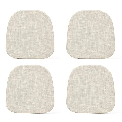14x14 Metal Chair Cushions Pads Set Of 4 For Tolix Metal Chairs Small Seat Cushions 14 Inch Beige