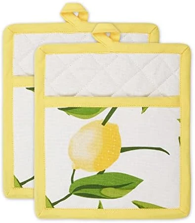 Lemon Bliss Kitchen Collection, Oven Mitt Set, Count - Image 12