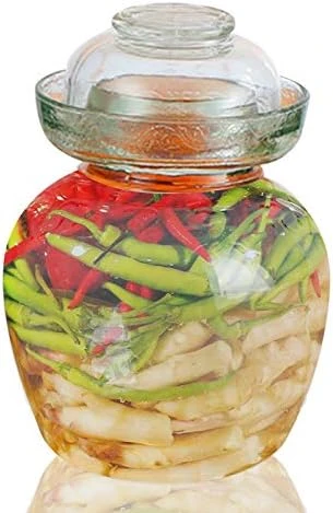 Traditional Glass Fermenting Jar With Lid,Glass Fermentation Tank For Pickling Kimchi Sauerkraut,VHF-001 - Image 7