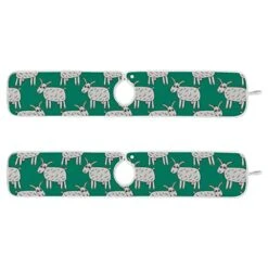 2 Pack Kitchen Faucet Mat Absorbent Washable Sink Splash Guard Faucet Drip Drying Mat Bar Countertop Water Catcher Mat Large 30x5 Inch Cute Cartoon Doodle Goat Pattern