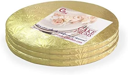 Cake Drums Round 12 Inches - (Gold, 1-Pack) - Sturdy 1/2 Inch Thick - Professional Smooth Straight Edges - Image 8