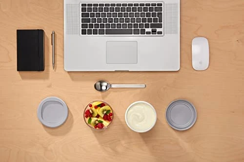 Mepal Epal, Lunchpot With 2 Interchangeable Lids, A Detachable Small Storage Container For Nuts Or Fruit, Portable, BPA Free, Nordic Denim, 4 Inch Diameter, 1 Count - Image 4