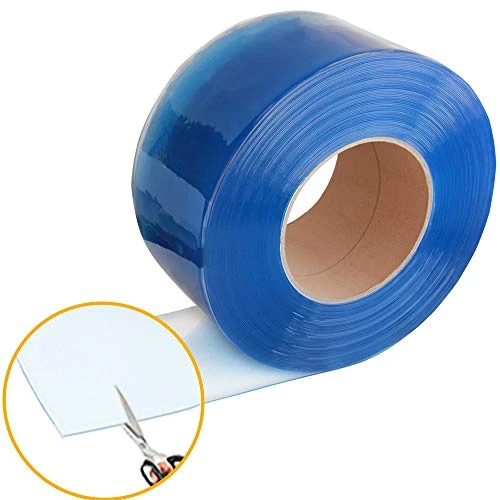 Freezer PVC Curtain Strip For Walk In Freezers, Coolers & Warehouse Doors, 164' Length X 8" Width X 0.08" Thick - Image 2