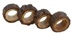 Handmade Rustic Wooden Napkin Rings Set Of 4 For Table Decoration Ideas
