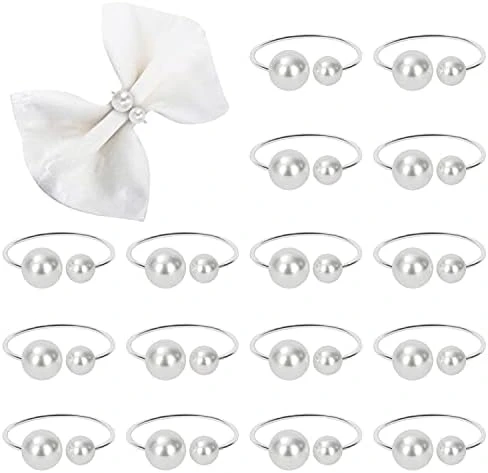 Set Of 20 Leaf Napkin Rings Metal Gold Napkin Holder Table Napkin Rings For Dinning Table Parties Everyday (Ye Zi-Gold 20) - Image 11