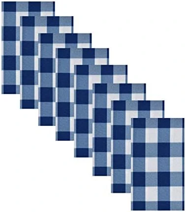 Hotel Buffalo Check Indoor/Outdoor Print Fabric Napkins - Buffalo Plaid Restaurant, Hotel Quality Water Repellent And Stain Resistant, Wrinkle Free Fabric Napkins, Set Of 8 Napkins, Red - Image 12