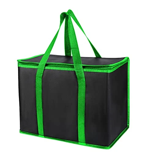 2 Pack Jumbo Chillout Thermal Tote, Foldable Insulated & Reusable Food Delivery Bag For Groceries, Potlucks, Sundries & More Cooler Bag Insulated Grocery Bags Large Freezer Shopping - Image 10