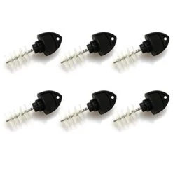 ZRM&E 6pcs Beer Tap Brush Black Hygiene Cap Faucet Spout Cleaning Plug Brush For Beer Faucet