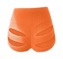 Women's Sexy Ripped Butt Shorts High Waist Yoga Butt Lifting Scrunch Gym Shorts Elastic Active Workout Hot Short Pants