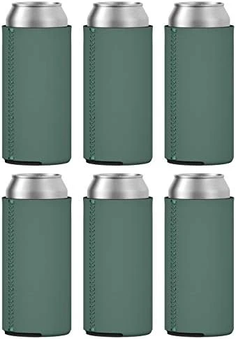 TahoeBay Slim Can Coolers - Blank Neoprene Beer Sleeves (White) - Image 13