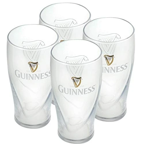 Guinness Official 20oz Gravity Pint Glass - 4 Pack