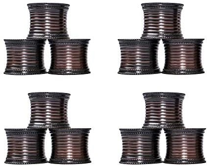 Metal Napkin Rings Set Of 12, Butterfly Napkin Holders, Hammered Napkin Rings Bulk For Party Decoration, Dinning Table, Everyday, Family Gatherings - A Great Tabletop Décor - Silver - Image 5