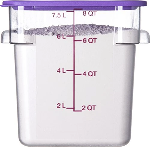 10723AF07 StorPlus Square Container Only, Polycarbonate, 8 Quart, Purple - Image 3
