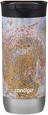 Contigo Huron Vacuum-Insulated Stainless Steel Travel Mug With Leak-Proof Lid, Keeps Drinks Hot Or Cold For Hours, Fits Most Cup Holders And Brewers, 20oz Pink Marble - Image 8