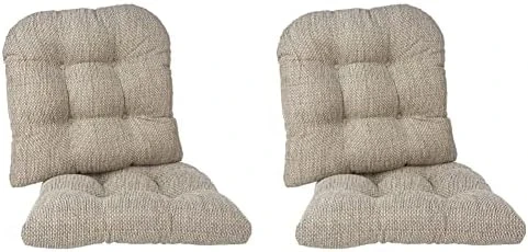 Tyson Extra Large Non-Slip Chair Cushions For Dining Room, Kitchen And Office Use, U-Shaped Skid-Proof Overstuffed Seat Pad, 17x17 Inches, 2 Count (Pack Of 1), Natural - Image 11