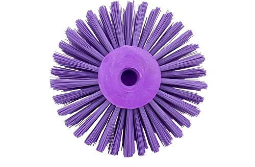 PARTA 45006EC68 Plastic Multi-Purpose Valve Brush, Pipe Brush, Round Brush With Polyester Bristles, Color Coded For Commercial Cleaning, Kitchen, Restaurant, Bathroom, 4.3 X 6 X 4.3 Inches, Purple - Image 4