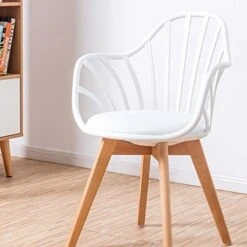 SXYMKJ Dining Room Chairs Backrest Armchair Living Room Plastic Folding Chair Dining Table Scandinavian Design Furniture (Color : D, Size : 1code)