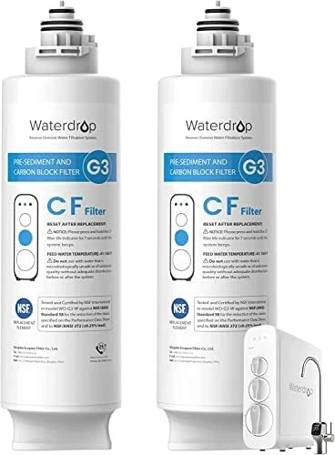 WD-G3-CF Filter, Replacement For WD-G3-W, WD-G3P600 And WD-G3P800-W Reverse Osmosis System, 6-month Lifetime, New Logo Design - Image 7