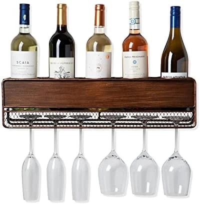 True Rue Align Wall-Mounted Wine Rack, Black Wrought Iron, Minimalist Modern Wine Display, Alcohol Storage Solution, Holds Nine Standard Wine Bottles, 37.75" X 9.75" - Image 7