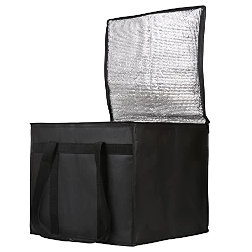 Insulated Pizza Delivery Bags, 20" X 20" X 14" Insulated Food Delivery Bag For Uber Eats/Doordash, Black, 1-Pack - Image 9