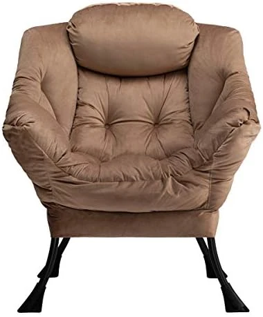 Only Cushion No Legs, Matching Thick Cushion For Cotton Fabric Lazy Chair, Removable Cushion, Cotton Pad For Relaxing Lounge Chair, Elastic Mat For Furniture Seat Protector, Dark Grey - Image 14