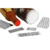 Cut Shrink Bands For Caps - Tamper Message -"Sealed For Your Protection" 250 Units (1" Height X 42-48mm Cap Size)