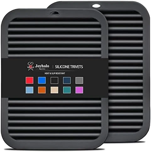 Trivets For Hot Dishes - Hot Pads For Kitchen, Silicone Pot Holders For Hot Pots And Pans, Silicone Mats For Kitchen Countertops, Table, Flexible Easy To Wash And Dry, True Blue - Image 8