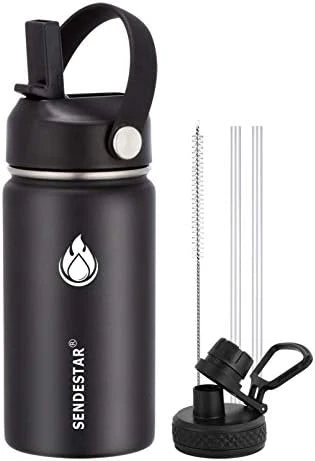 SENDESTAR Stainless Steel Water Bottle, Wide Mouth Water Bottle 18 Oz, 24oz,32 Oz,40 Oz With 2 Lids (Straw Lid), Double Wall Vacuum Insulated Leak Proof, Keep Liquids Hot Or Cold - Image 13