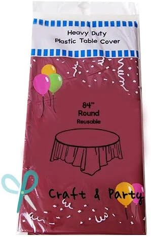 (12-Pack Heavy Duty Plastic Table Covers Tablecloth (Reusable) (Rectangle 54" X 108", White) - Image 6