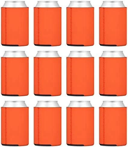TahoeBay 12 Neoprene Can Sleeves For Standard 12 Ounce Cans Blank Beer Coolers (Red, 12) - Image 13