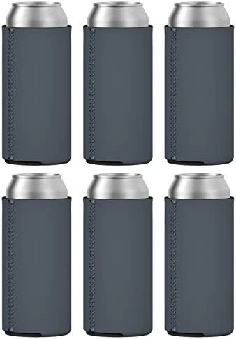 TahoeBay Slim Can Coolers - Blank Neoprene Beer Sleeves (White) - Image 10