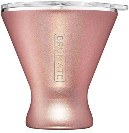 MargTini 10oz Martini Margarita Tumbler - Made With Vacuum-Insulated Stainless Steel (Glitter Merlot) - Image 7