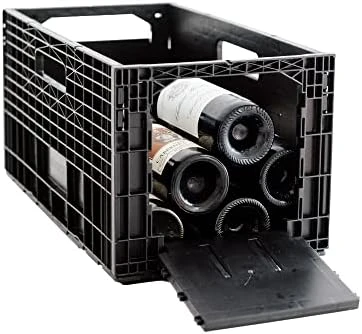 3-Pack Weinbox Crates Wine Storage | Stores Up To 36 Bottles | Color: Burgundy - Image 6