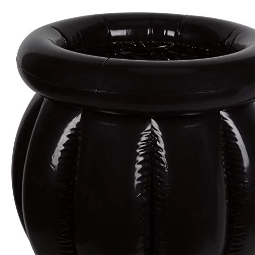 Beistle 18" X 22" Inflatable Cauldron Drink Cooler Happy Halloween Party Beverage Holder, Holds Approx. 48 12-Ounce Cans, Black - Image 4