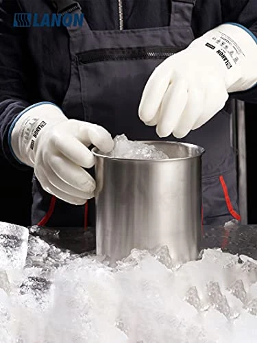 Quid Silicone Gloves, Heat Resistant Oven Gloves With Fingers, Food Grade, Waterproof, White, Large - Image 6