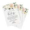 Wedding Place Setting Thank You Cards For Your Table Centerpieces And Wedding Decorations - Made In The USA - 4x6 Cards, Pack Of 50 (Blush Floral)
