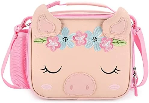 Kids Unicorn Insulated Lunch Box For Girls Rainbow Bag With Water Bottle Holder(Pink Blue Rainbow) - Image 11