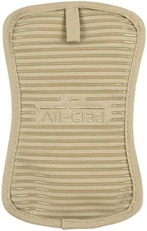 Premium Pot Holder & Heating Pad, (2-Pack) Heat Resistant To 500 Degrees, 100% Cotton 10"x6.25" For Kitchen And Barbeque, Pewter - Image 12