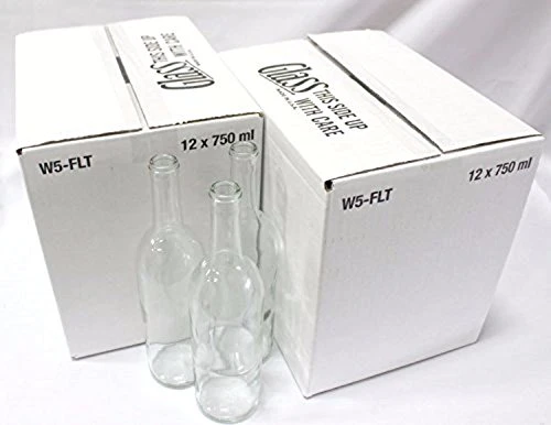 Home Brew Ohio Clear Bordeaux Wine Bottles-2 Cases