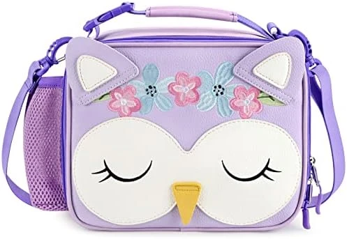 Kids Unicorn Insulated Lunch Box For Girls Rainbow Bag With Water Bottle Holder(Pink Blue Rainbow) - Image 10