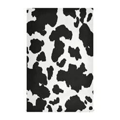 Animal Cow Print Kitchen Towels 6 Pack, Black White Dish Cloths Dish Towels Absorbent Tea Towels Bar Towels With Loop Kitchen Dish Towel For Household Cleaning Drying Dish 18" X 28"