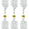 6-Bubble Plastic Airlock For Beer And Wine Making - Pack Of 6