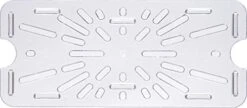 3067007-E Plastic Drain Shelf For 1/3 Size Food Pan, Clear