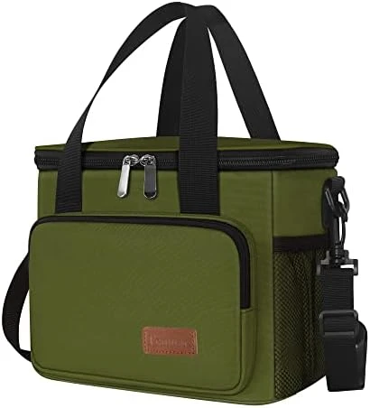 Lunch Bags For Women/Men, Insulated Lunch Bag For Work Office Picnic - Lunch Cooler Bag Leakproof Lunch Box With Adjustable Shoulder Strap - Black - Image 12