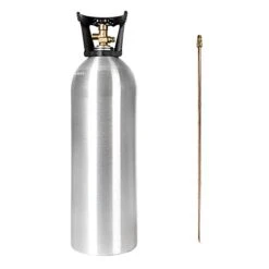 20 Lb CO2 Tank New Aluminum CGA320 With SIPHON TUBE By Beverage Elements