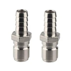 2pcs Brewing Stainless Steel 1/2" Barb Male Quick Disconnect Homebrew Fitting Connector Homebrewing