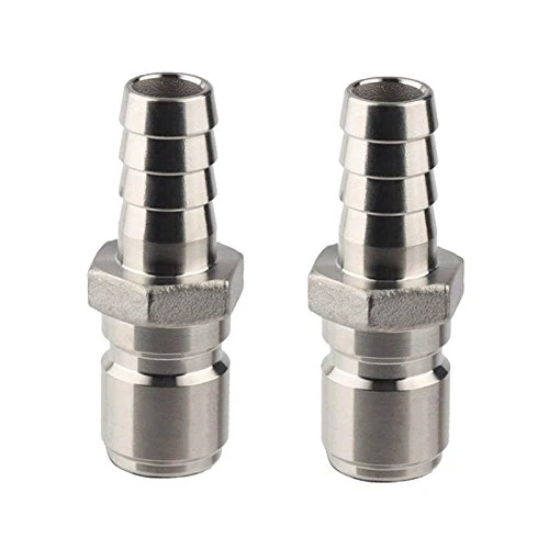 2pcs Brewing Stainless Steel 1/2" Barb Male Quick Disconnect Homebrew Fitting Connector Homebrewing