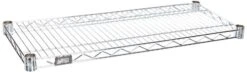 1230C-4 4-Pack Extra Shelves For 12" Deep Wire Shelves, Chrome Finish, 800 Lb. Load Capacity, 1" Height X 30" Width X 12" Depth
