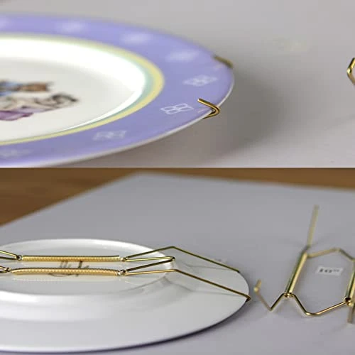 20 Pack Plate Hanger 4 6 8 10 Inches Wall Plate Hangers Decorative Wire Plate Hanger With 20 Wall Hooks 30LB 50LB - Image 3