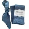 Linen Napkins –100% French Flax – Stonewashed Pure Linen Cloth Napkins - Size 18 Inch X 18 Inch – Set Of 4 (Soft Teal Blue)